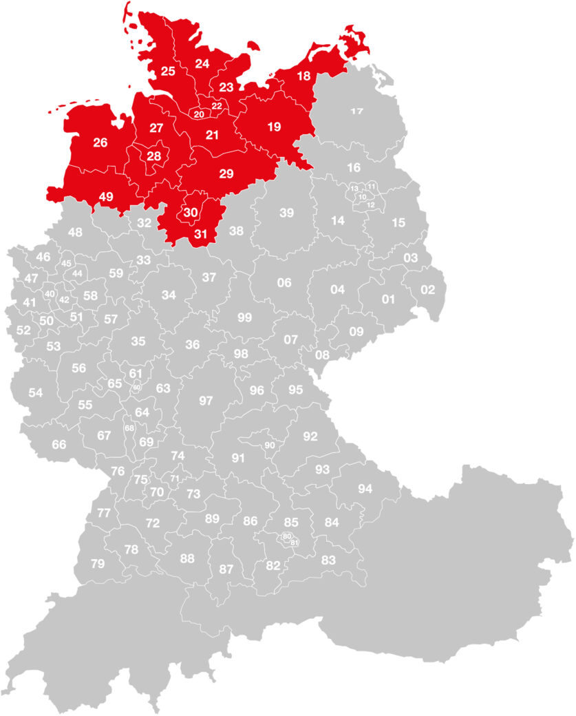 Vertriebsgebiet-Einemann