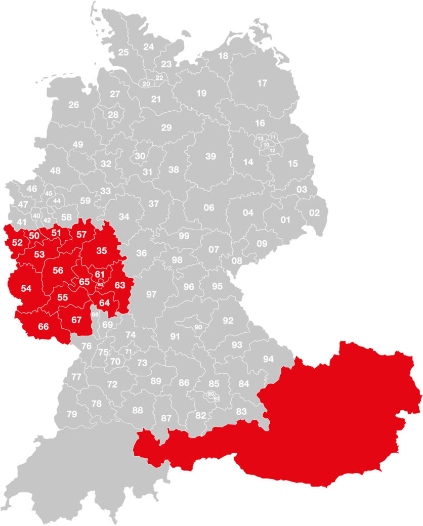 Esders vertriebsgebiete Timpe