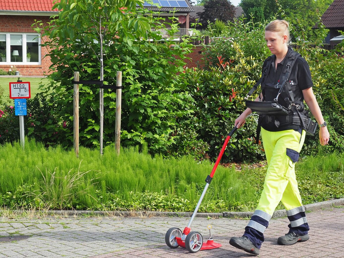 Gaslecksuche mit Teppichsonde Laser HUNTER Notebook