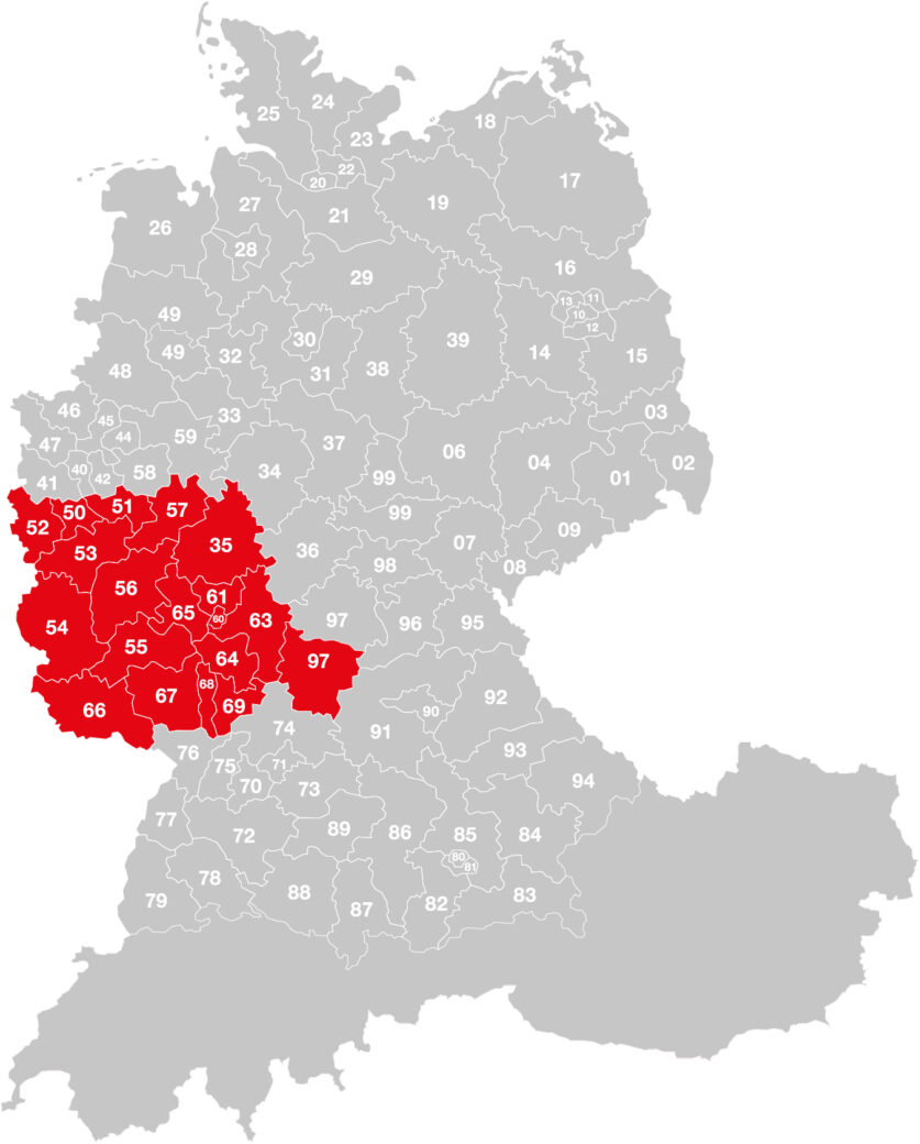 Esders Vertriebsgebiet Vorbeck