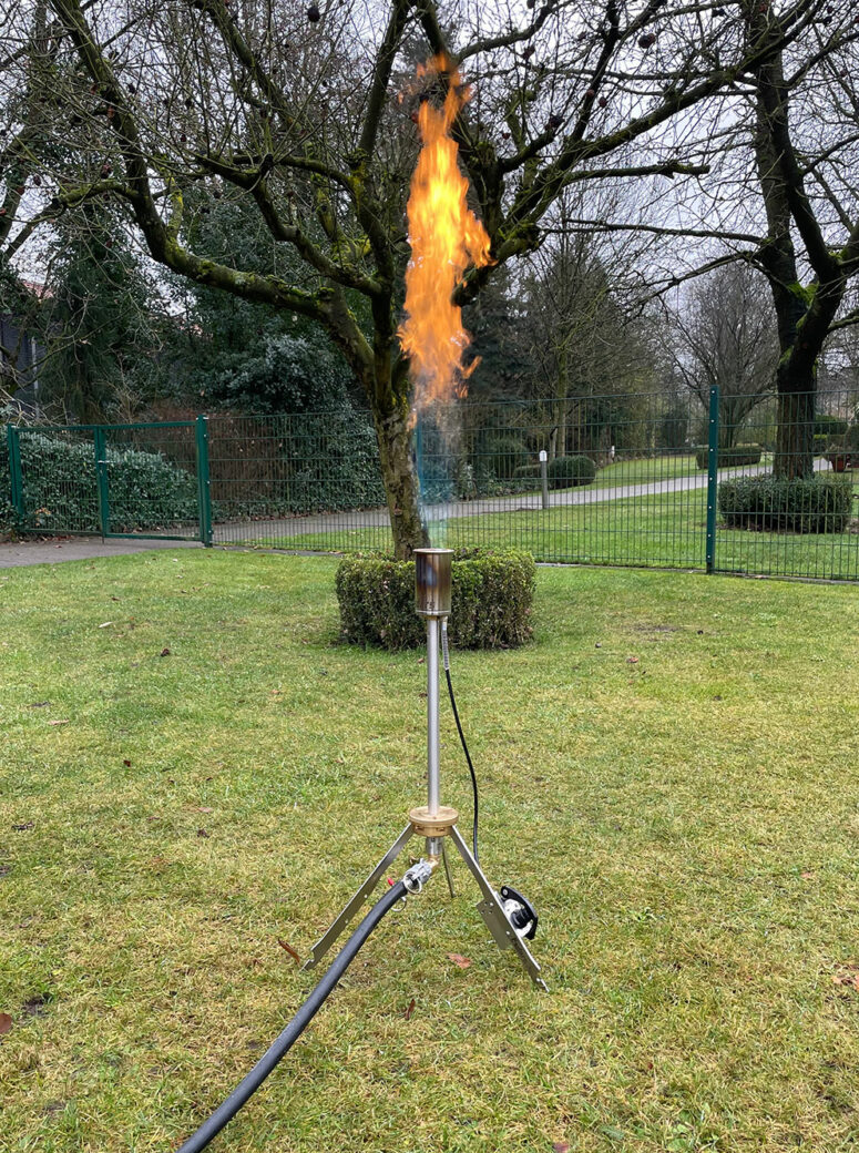 Einsatz mobile Gasfackel