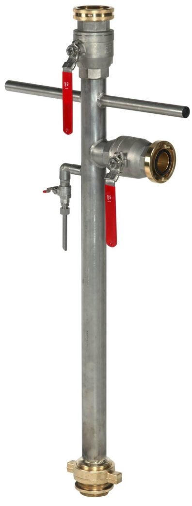 Prüfstandrohr Hydrant VA, Fuß DN80