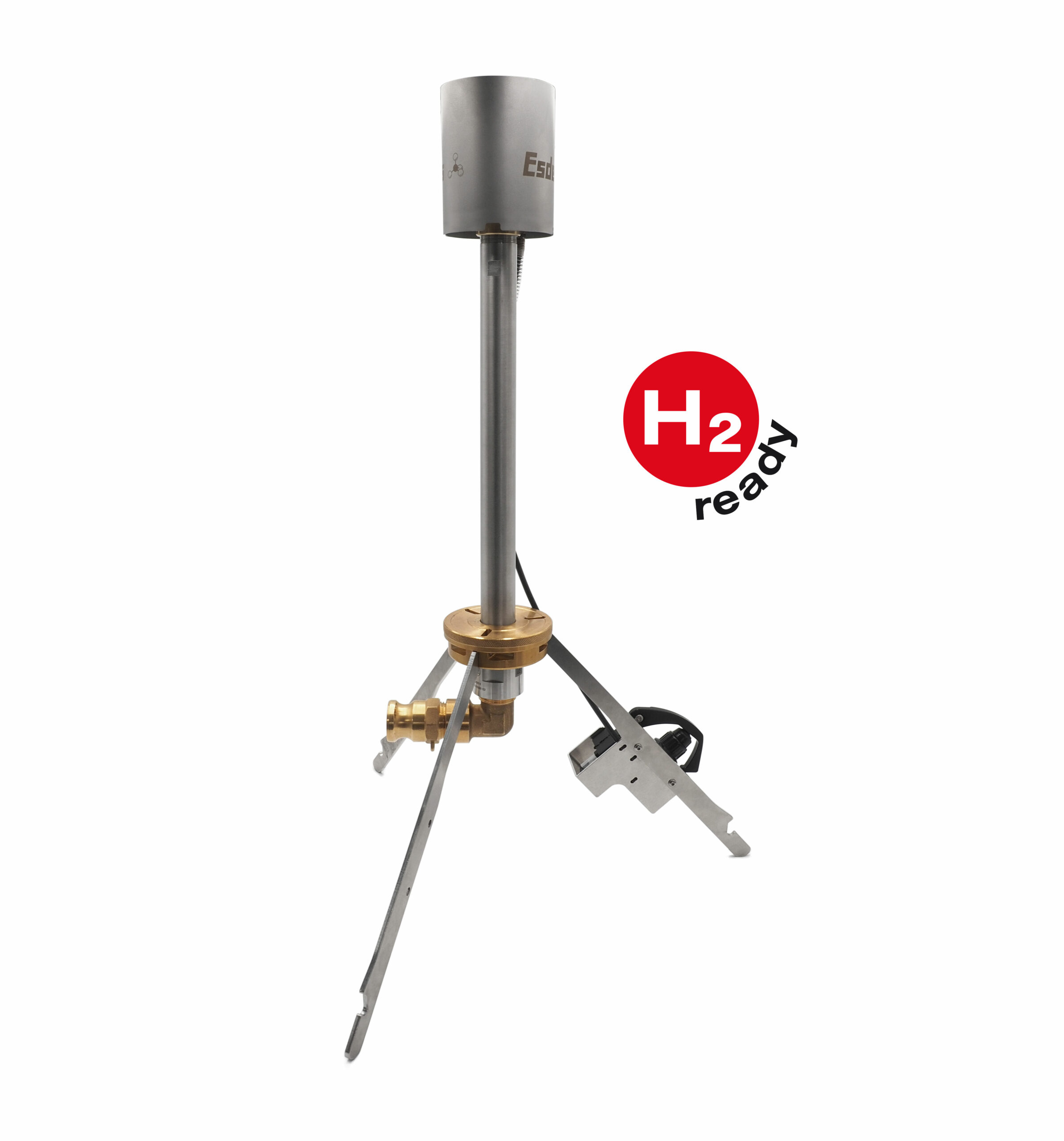 Mobile Gasfackel für das Abfackeln von Gasen, diese Fackel ist H2 ready