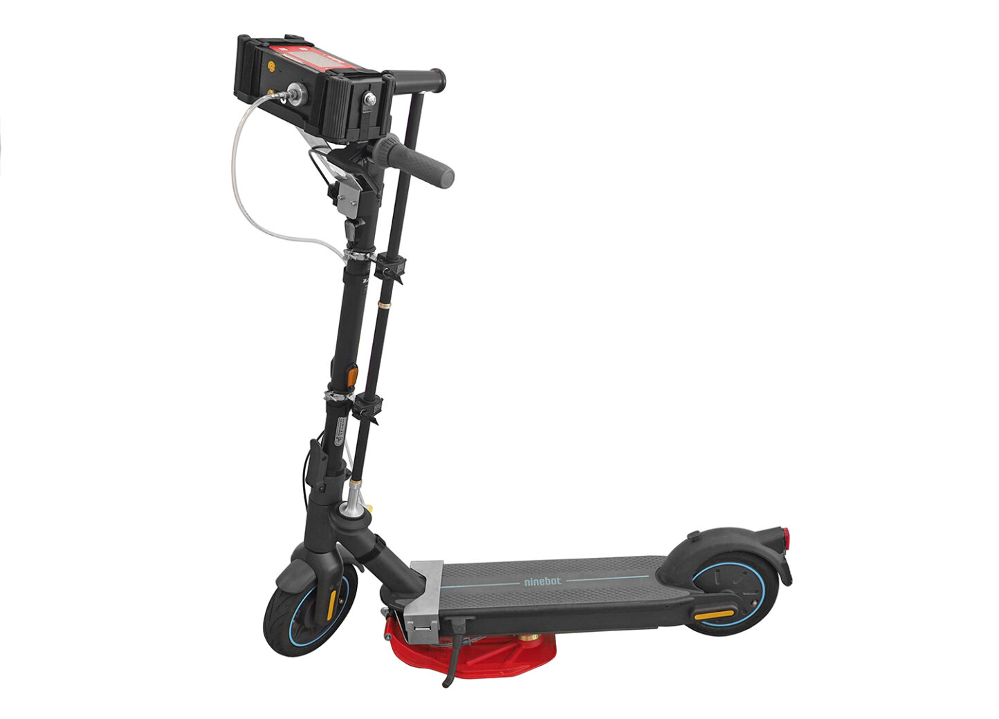 Modifizierter E-Scooter für die Gaslecksuche