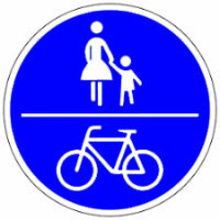 Verkehrszeichen Geh- und Radweg