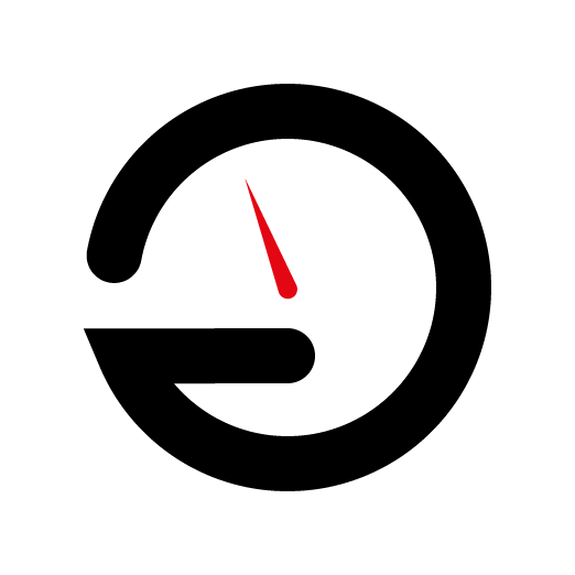 Ecomini Testgasflasche Icon Manometer schwarz weiß rot