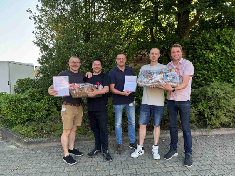 Zusammen 45 Jahre: Doppeltes Jubiläum bei Esders